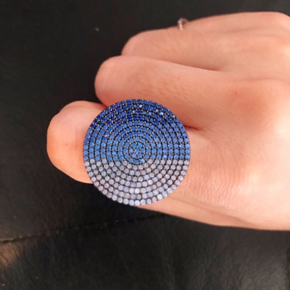 ✨18K gold plated sterling silver Disc Ring - Picture 5 of 5